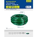 Manguera para jardín tramada con conector metálico 1/2", 50 m Surtek