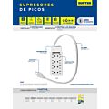 Barra multicontacto 10 entradas, 15 A Surtek