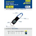 Paq c/12 Gancho rápido con brújula 6 x 60 mm Surtek