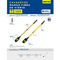 Paq c/2 Cavahoyos con mango fibra de vidrio 45",  Agrícola Surtek