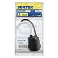 Paq c/10 Portalámpara de hule para intemperie, color negro Surtek