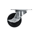 Rodaja de hule giratoria con freno 3" Surtek